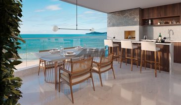 apartment em Delfim Mário de Pádua Peixoto, Praia Brava de Itajaí - Itajaí - SC