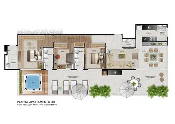 apartment em Avenida Olegário Maciel, Lourdes - Belo Horizonte - MG