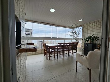 apartment em Rua Argentina, Guilhermina - Praia Grande - SP