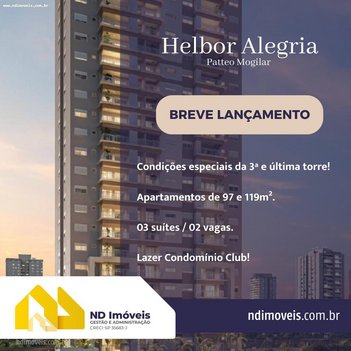 apartment em Rua Manuel de Oliveira, Vila Mogilar - Mogi das Cruzes - SP