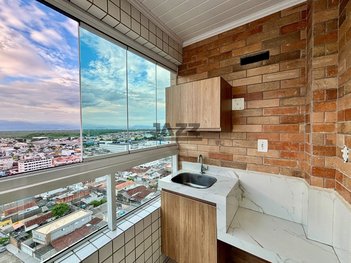 apartment em Rua Alberto Santos Doumont, Guilhermina - Praia Grande - SP