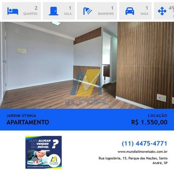 apartment em Avenida Sapopemba, Jardim Utinga - Santo André - SP