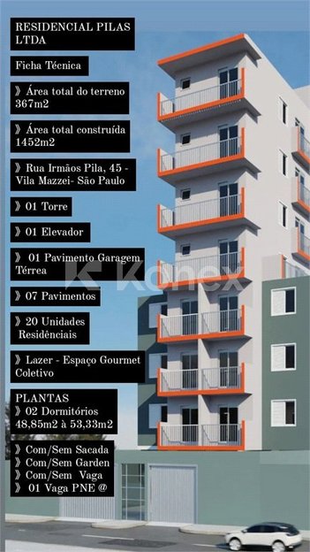 apartment em Rua Irmãos Pila, Vila Mazzei - São Paulo - SP