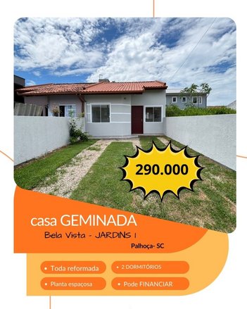 house em Rua Miguel Batista da Silva, Bela Vista - Palhoça - SC