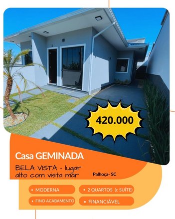 house em Rua Professora Terezinha de Jesus, Bela Vista - Palhoça - SC