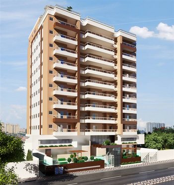 apartment em Rua Ademilson Coelho, Ocian - Praia Grande - SP