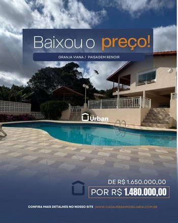 house em Rua Biritiba Mirim, Paisagem Renoir - Cotia - SP