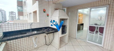 apartment em Rua Mário de Andrade, Ocian - Praia Grande - SP