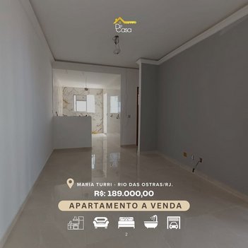 apartment em Rua Maria Clotildes Turri, Maria Turri - Rio das Ostras - RJ