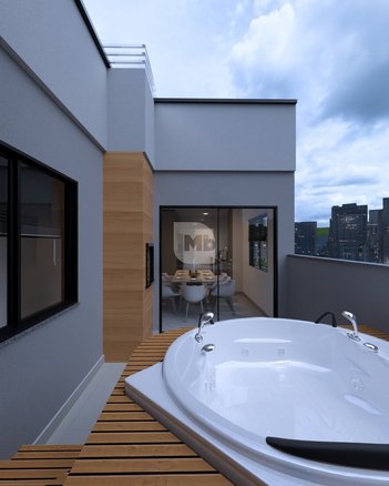 apartment em Rua Luiz Moro Conke, São Cristóvão - São José dos Pinhais - PR