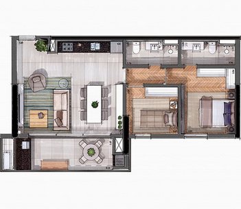 apartment em Avenida Roque Petroni Júnior, Jardim das Acácias - São Paulo - SP