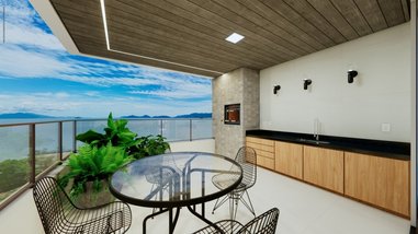 apartment em Rua Sérgio Gil, Balneário - Florianópolis - SC