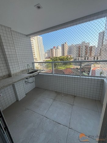 apartment em Rua Pero Vaz de Caminha, Aviação - Praia Grande - SP