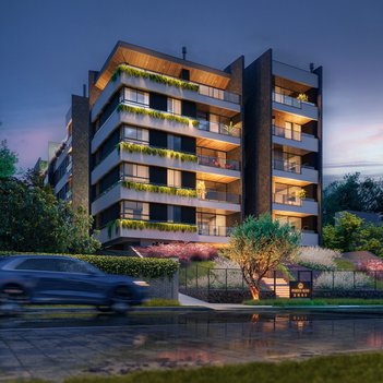 apartment em Rua Doutor Roberto Barrozo, Mercês - Curitiba - PR