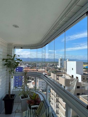 apartment em Avenida Carlos Martiniano de Andrade Bittencourt, Aviação - Praia Grande - SP