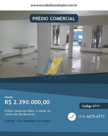commercial_property em Rua Frei Gaspar, Centro - São Bernardo do Campo - SP