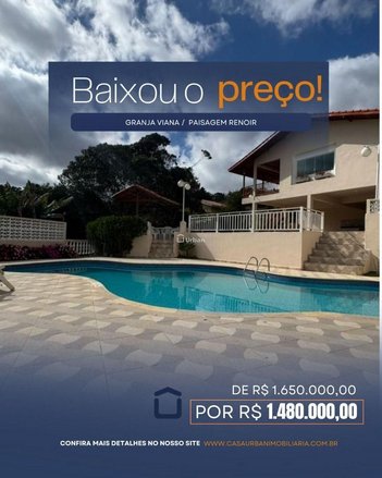 house em Rua Biritiba Mirim, Paisagem Renoir - Cotia - SP