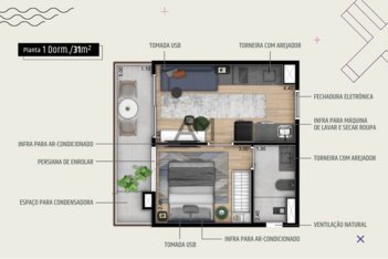 apartment em Rua Cunha Gago, Pinheiros - São Paulo - SP