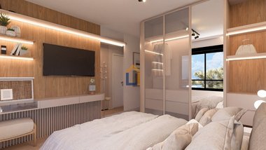 apartment em Rua Paulo Setúbal, Hauer - Curitiba - PR