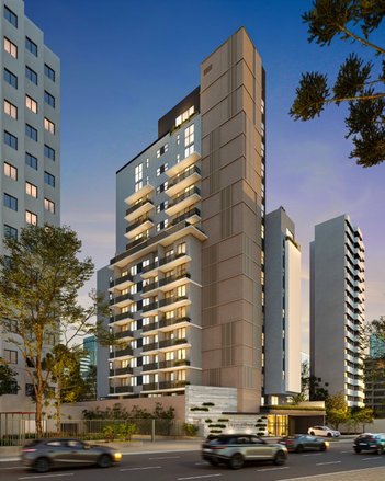 apartment em Rua Guilherme Pugsley, Água Verde - Curitiba - PR