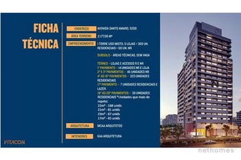 apartment em Avenida Santo Amaro, Santo Amaro - São Paulo - SP