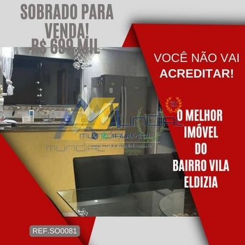 house em Travessa Sinogrante Gardesani, Vila Eldízia - Santo André - SP