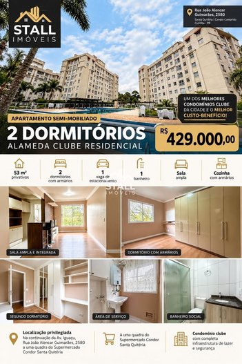 apartment em Rua João Alencar Guimarães, Campo Comprido - Curitiba - PR
