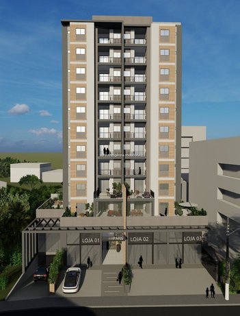 apartment em Rua 25 de Março, Centro - Caçador - SC