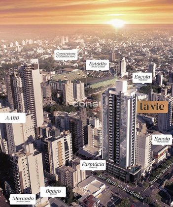 apartment em Rua Barão do Rio Branco - D, Centro - Chapecó - SC