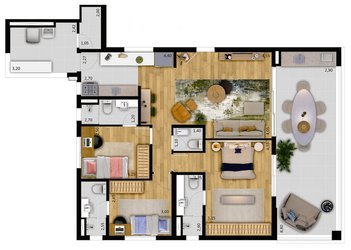 apartment em Rua Amaro Cavalheiro, Pinheiros - São Paulo - SP