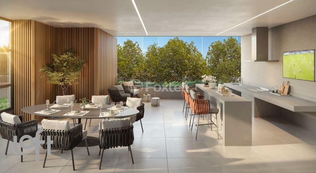 sala-de-jantar-com-mesa-de-madeira-e-vista-para-a-cozinha