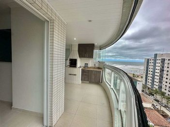 apartment em Rua Caribas, Aviação - Praia Grande - SP