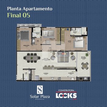 apartment em Rua Joaquim Nabuco, Coloninha - Florianópolis - SC