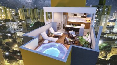 apartment em Rua das Aroeiras, Jardim - Santo André - SP