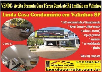 house em Avenida Dois, Jardim São Marcos - Valinhos - SP