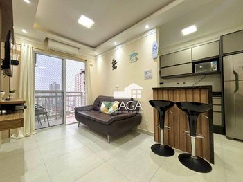 apartment em Rua Monteiro Lobato, Ocian - Praia Grande - SP