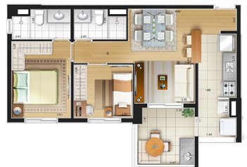 apartment em Rua Maria Daffre, Quinta da Paineira - São Paulo - SP
