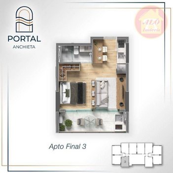 apartment em Rua Padre Anchieta, Centro - São Vicente - SP