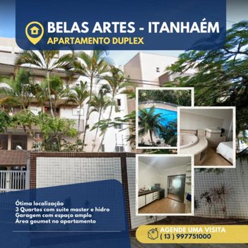 apartment em Rua Eduardo Pedro Mariano, Praia dos Sonhos - Itanhaém - SP