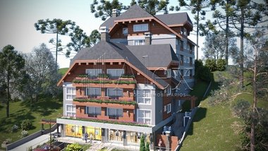 apartment em Avenida Borges de Medeiros, Centro - Gramado - RS