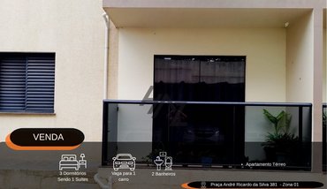 apartment em Praça André Ricardo da Silva, Zona 01 - Cianorte - PR