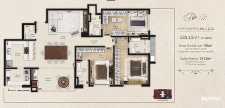 apartment em Rua Jomilda Camargo da Cunha, Kobrasol - São José - SC
