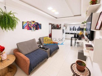 apartment em Rua Oduvaldo D. Bruzzetti, Quietude - Praia Grande - SP