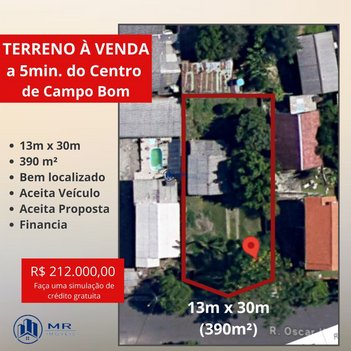 land_lot em Rua Oscar Konrath, Campo Bom - Campo Bom - RS