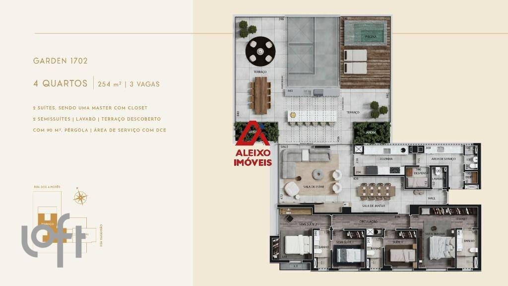 Apartamento com 4 quartos — Funcionários, Belo Horizonte