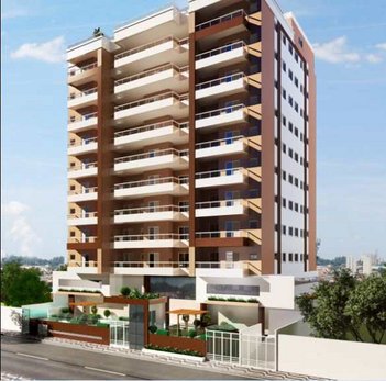 apartment em Rua Monteiro Lobato, Ocian - Praia Grande - SP