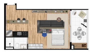 apartment em Rua Vieira de Morais, Campo Belo - São Paulo - SP