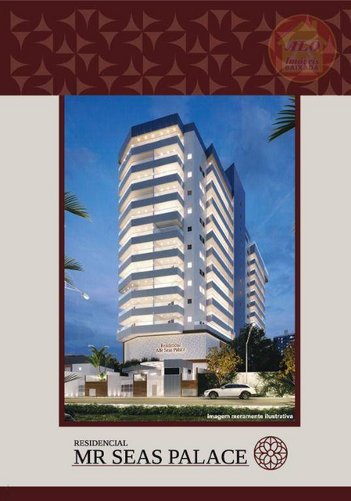 apartment em Rua Vinte e Três de Maio, Mirim - Praia Grande - SP