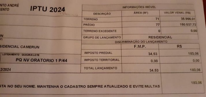 Cômodo Condomínio
