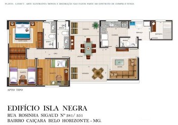 apartment em Rua Rosinha Sigaud, Caiçaras - Belo Horizonte - MG